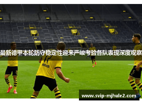 最新德甲本轮防守稳定性迎来严峻考验各队表现深度观察